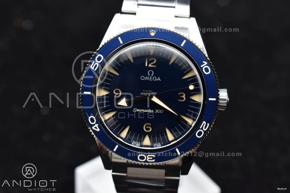 Edition SS Bracelet Dial 1:1 Best 300 Clone Seamaster On Super Blue A8912 Heritage VSF 0101